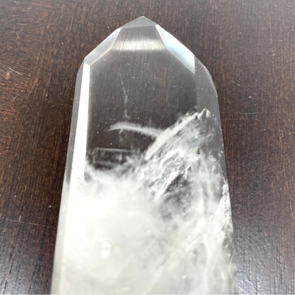 Clear Quartz Point Polished Standing Healing Stone - Picture 7 of 14